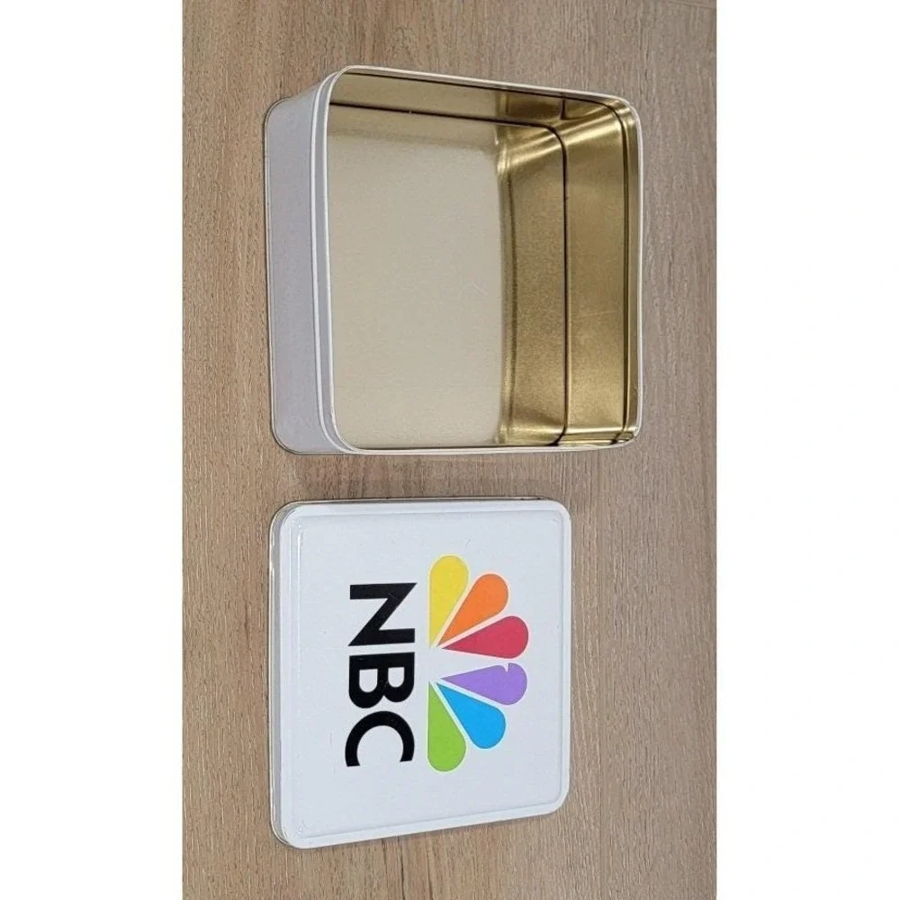 Vintage‎ Square NBC Collectible TV Mint Tin. National Broadcasting Company (NBC)
